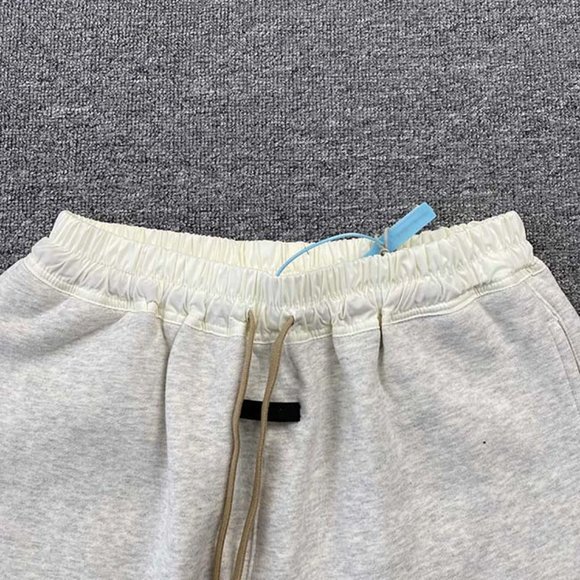 Fear Of God Fg7c Flocked Print Vintage White Drawstring Shorts - Picture 8 of 8